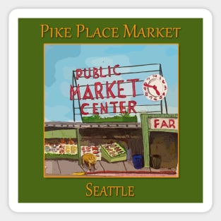 Pike Place Market Seattle Sticker